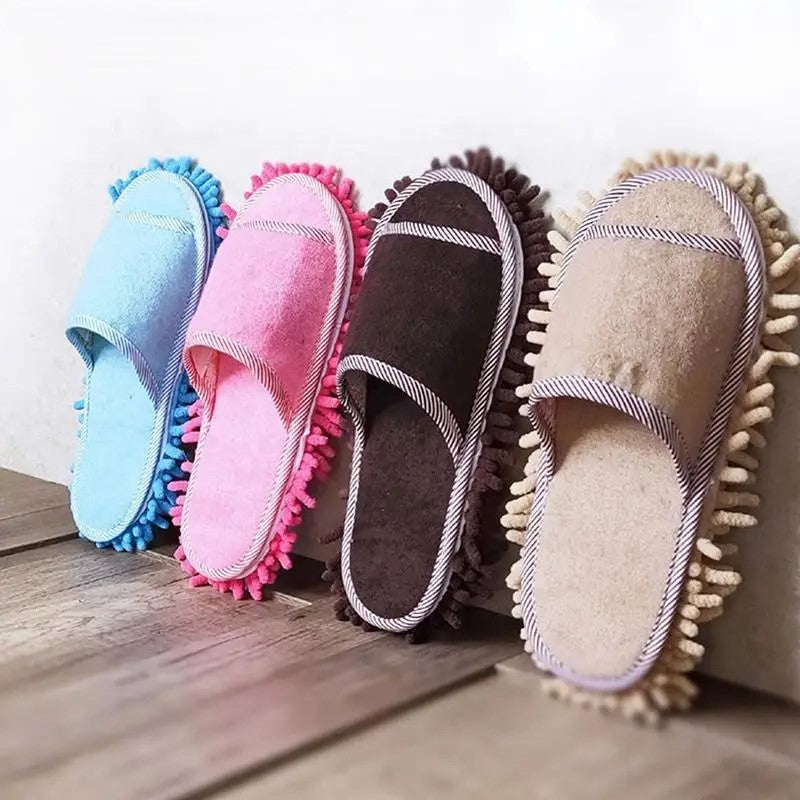 Home Helper Dust Cleaner Mop Slippers