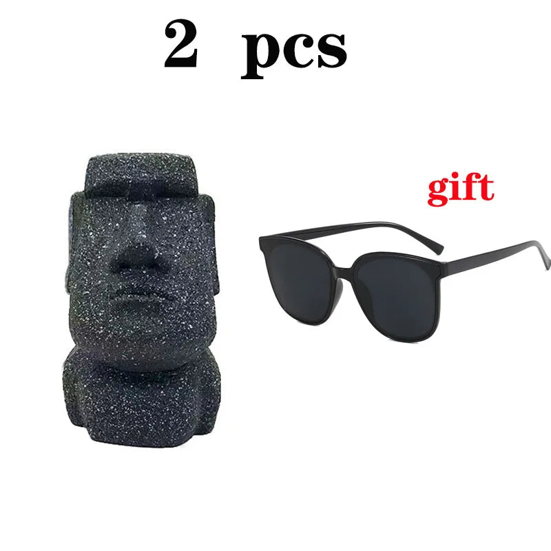 Stone Face Eyeglass Holder Stand