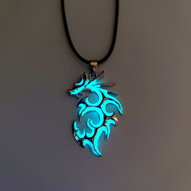 Vintage Luminous Dragon Necklace