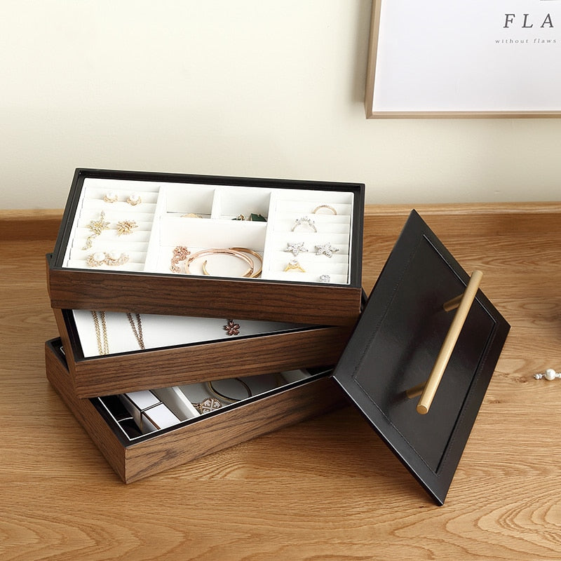 Wooden Elegant Multi-Layer Jewelry Organizer Box