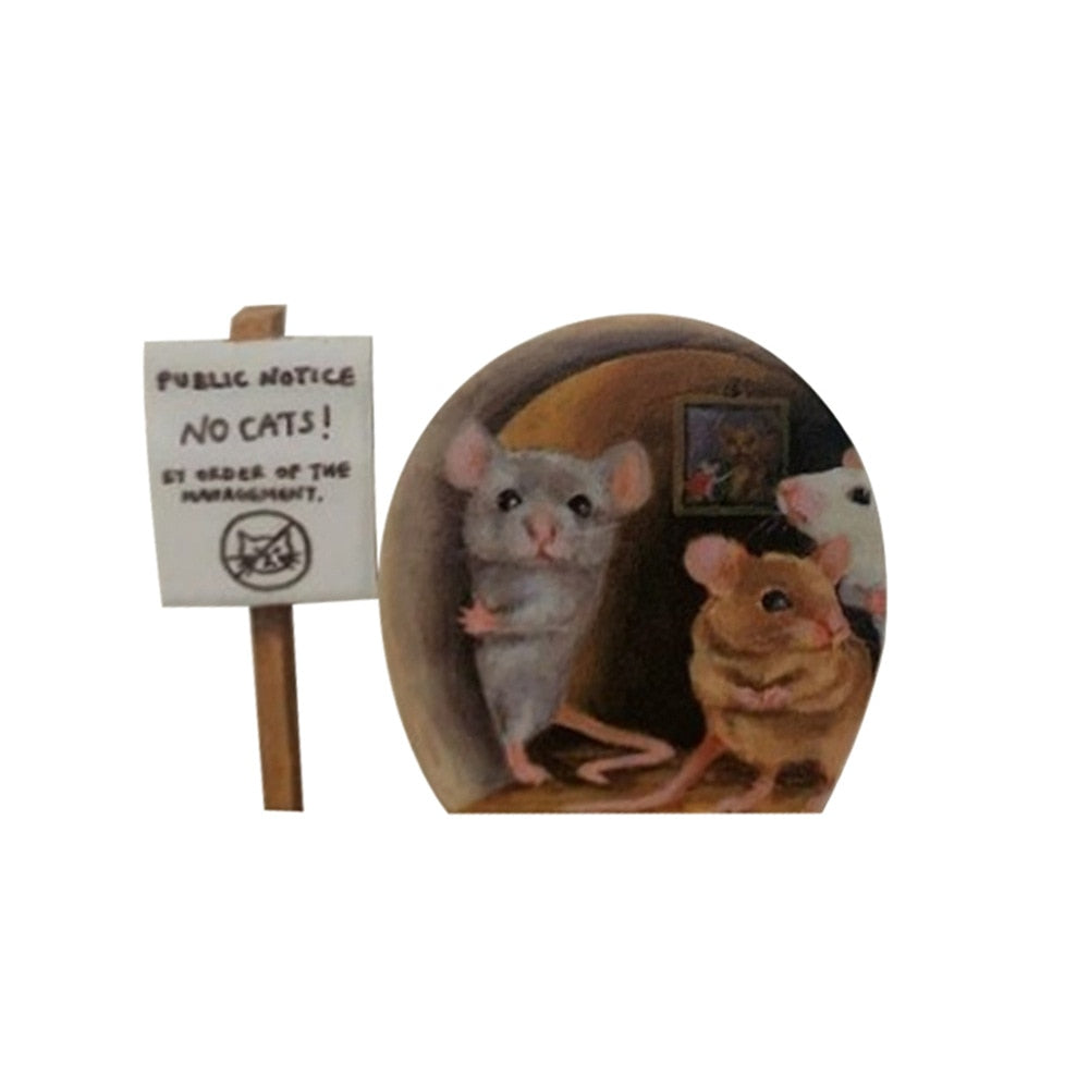 3D Mouse Hole Funny Wall Stickers