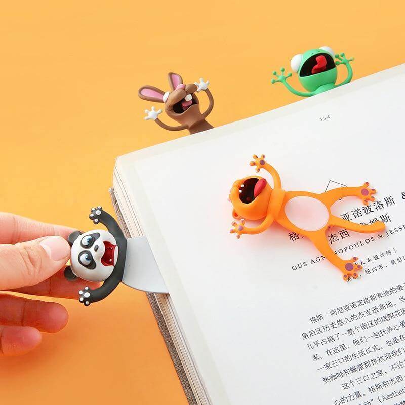 3D Cartoon Animals Book Marker