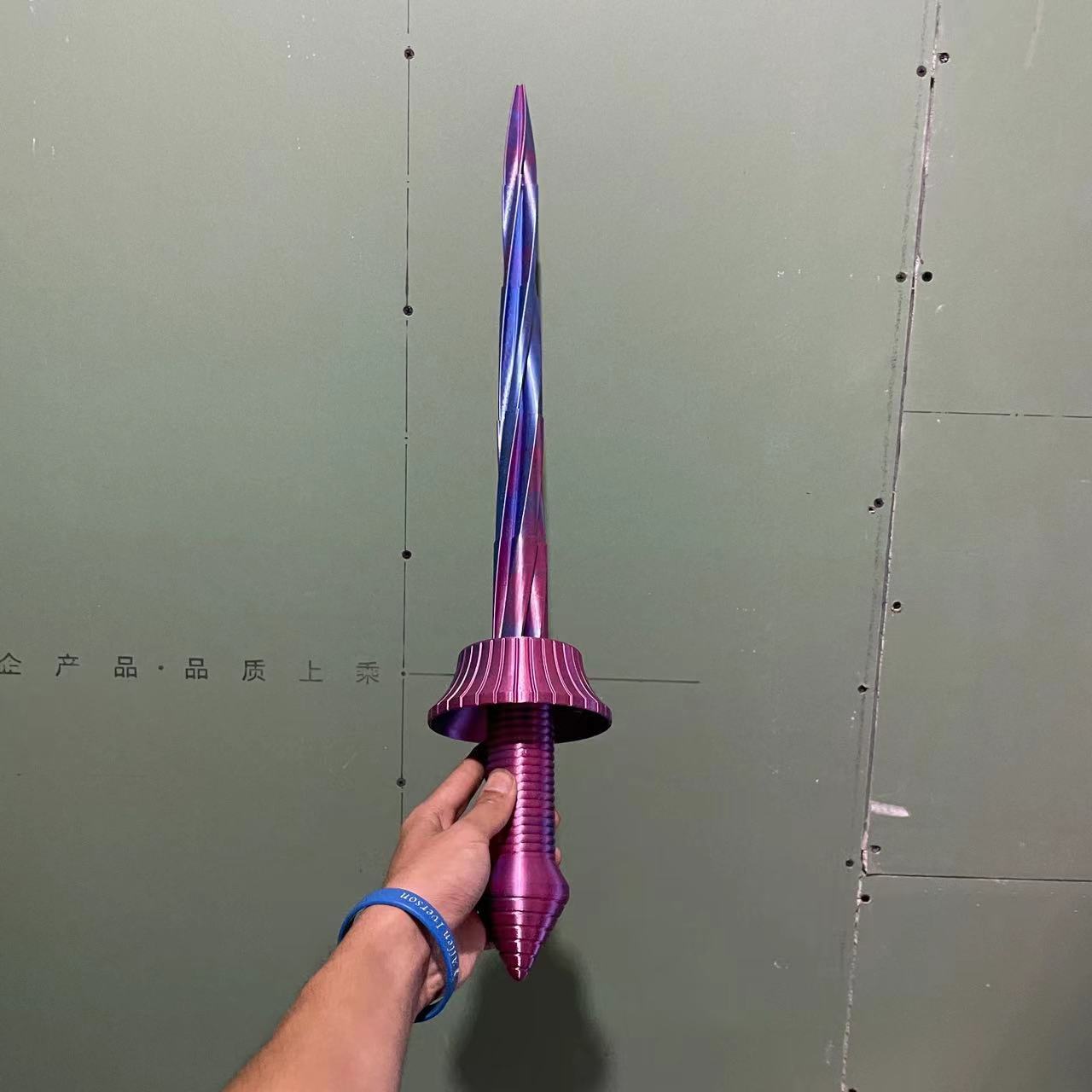 3D Printed Telescopic Mini Handmade Sword