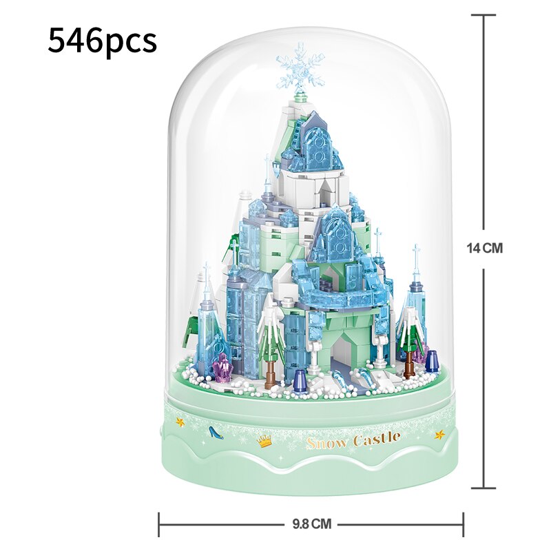 Royal Architecture Cartoon Castle Music Box