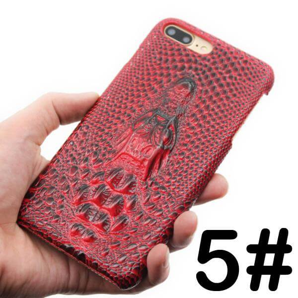 3D Crocodile Retro Hard Shell Cover Case for Iphone Models