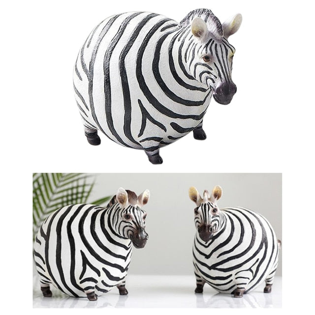 Modern Cute Zebra Resin Figurines