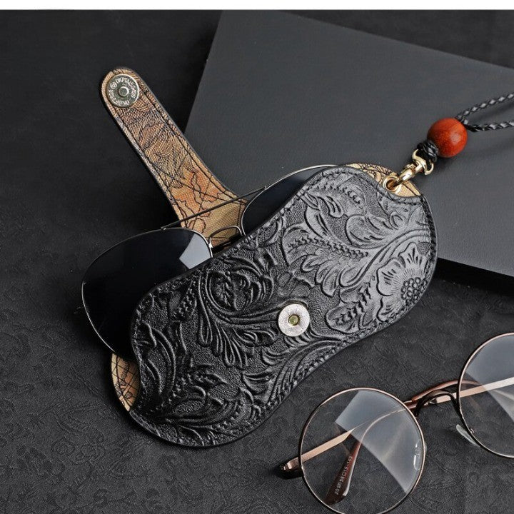 Handmade Leather Elegant Eyeglasses Case