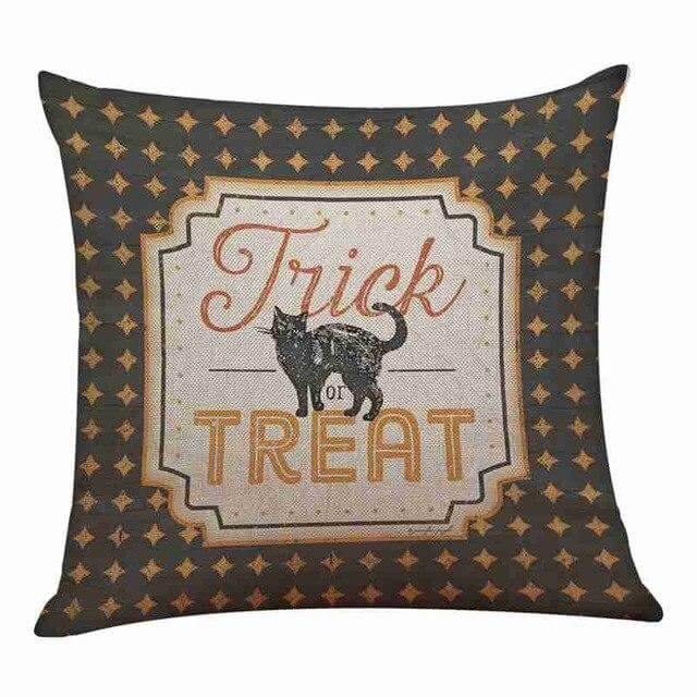 Cotton Comfy Pumpkin Printed Halloween Pillow Cases