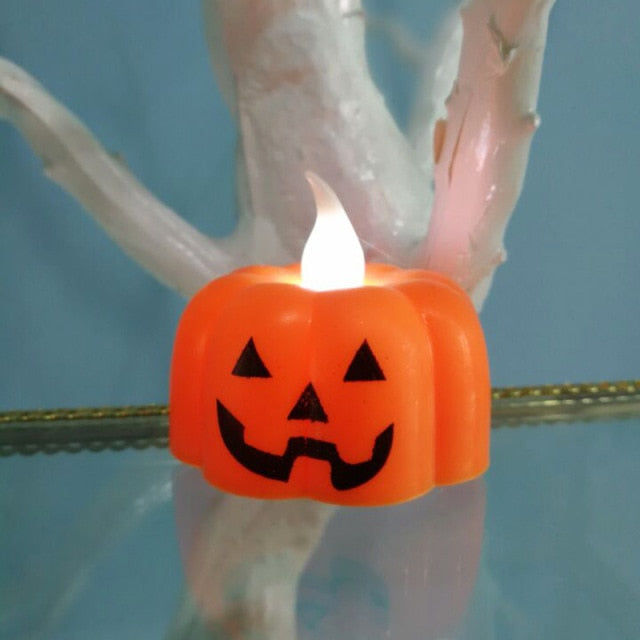 LED Scary Pumpkin Halloween Candle Light