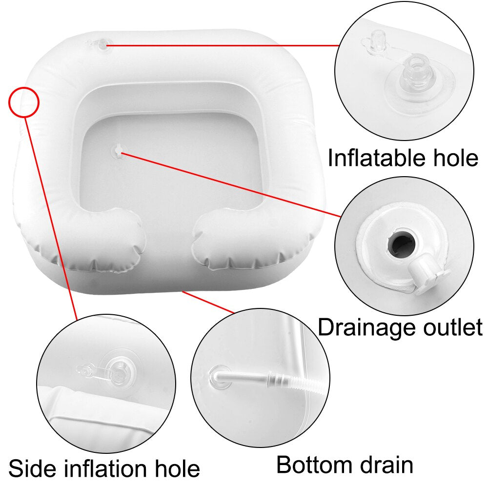 Inflatable Built-in Drainer Hair Washing Basin