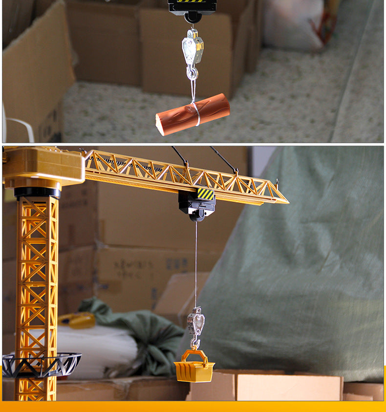 Remote Control Rotating Kids Toy Construction Crane