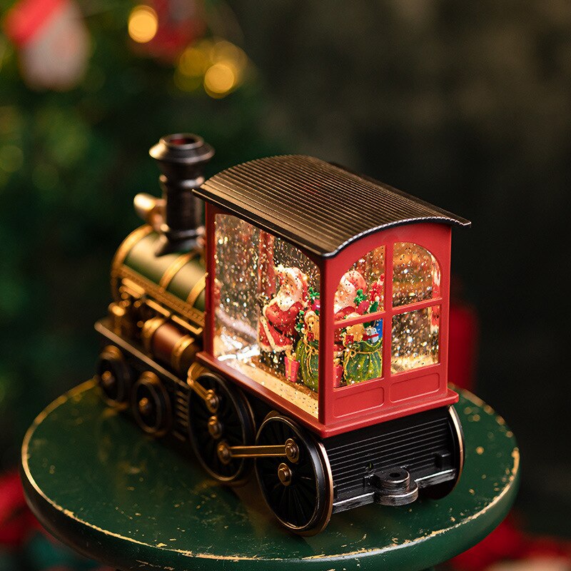 Santa Claus Christmas Train Music Box