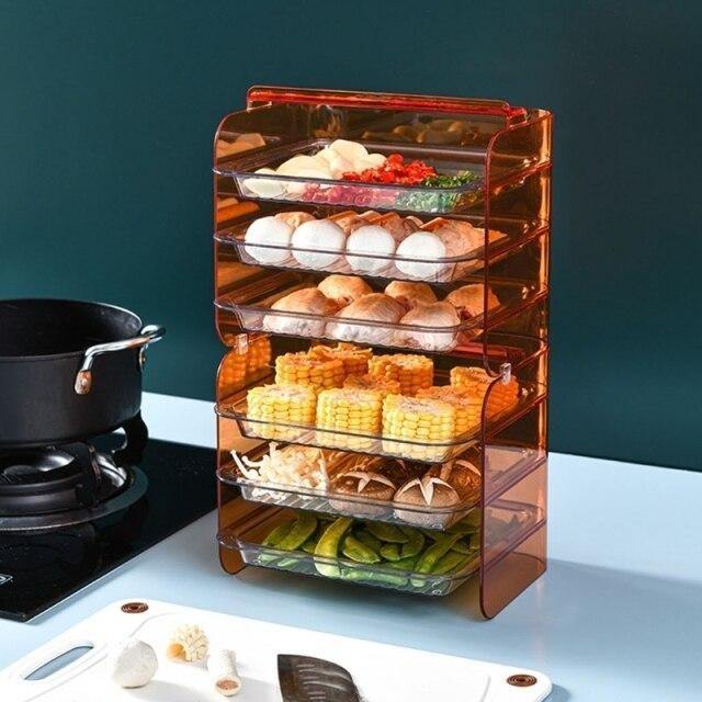 Multi-Layer Stackable Kitchen Storage Rack