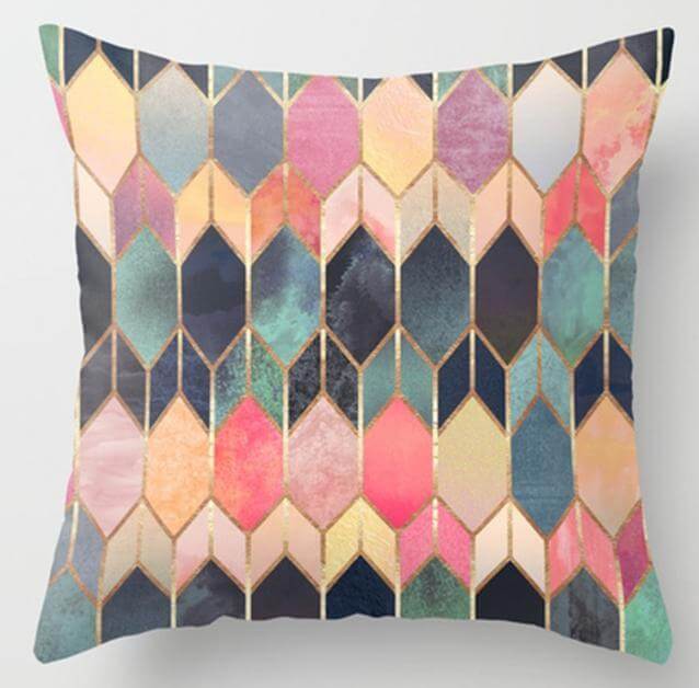 Irregular Triangle Pattern Pillow Cases