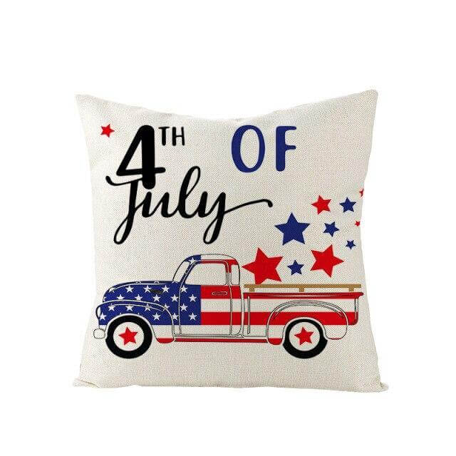 USA Independence Day Cushion Cover