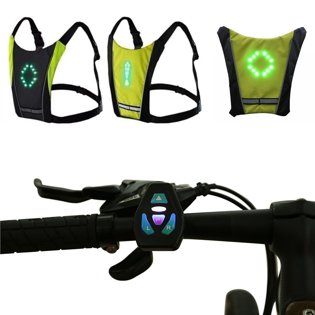 LED Wireless Bike Reflective Signal Vest