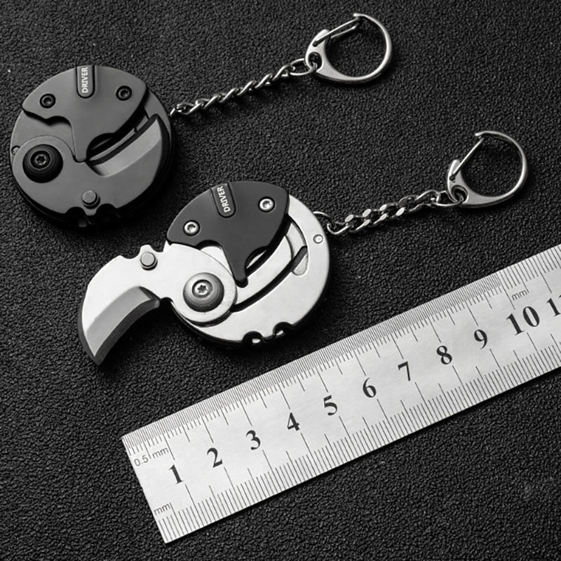 Mini Hiking Survival Keychain Tool