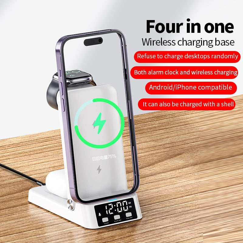 4in1 Foldable Fast Wireless Charging Dock