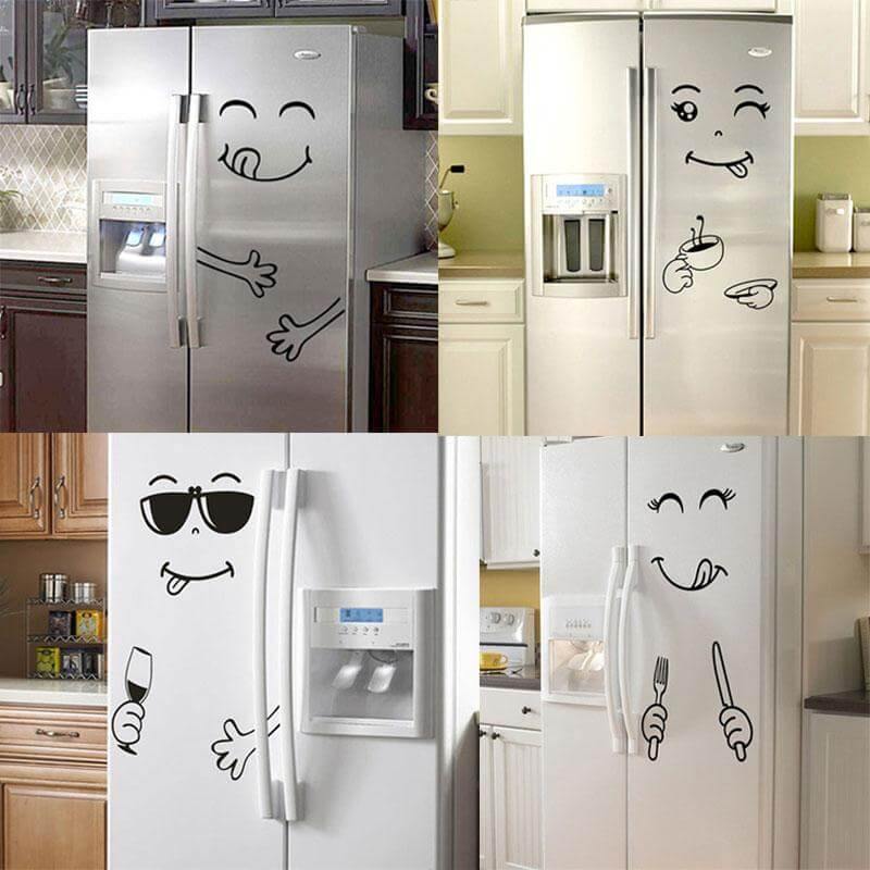 Smile Face Yummy Fridge Stickers