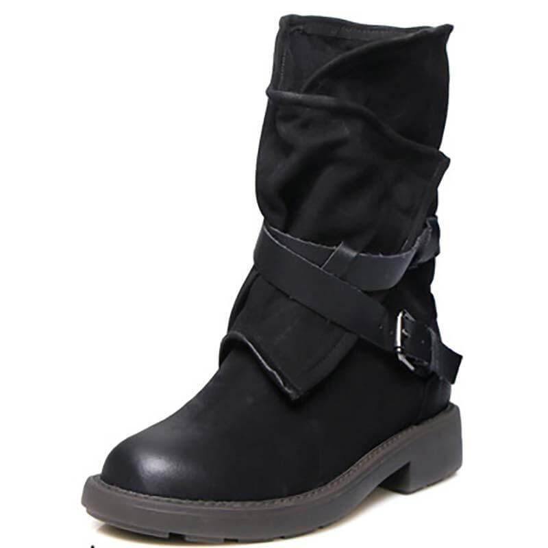 Stylish Luxury Low Heel Fall Boots