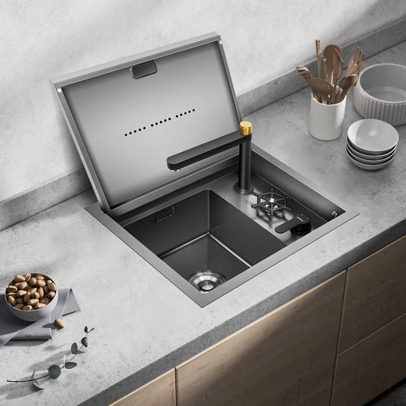 Sleek Multifunctional Cup Washer Modern Hidden Sink