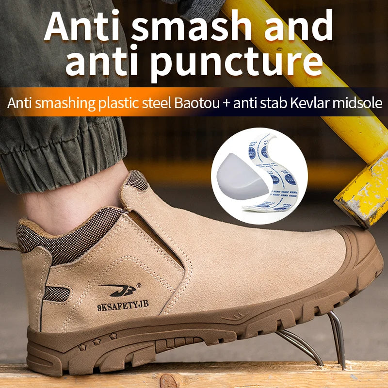 Scald-Proof Insulated Durable Slip-On Indestructible Work Shoes