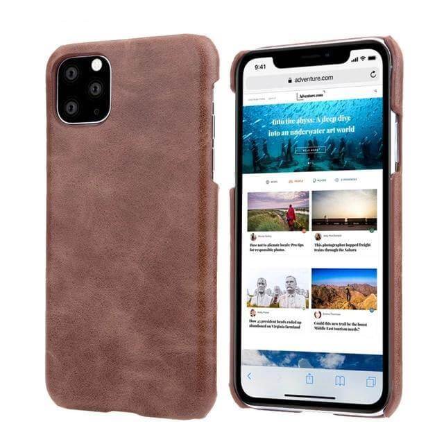 Leather Matte Vintage iPhone 11 Cases