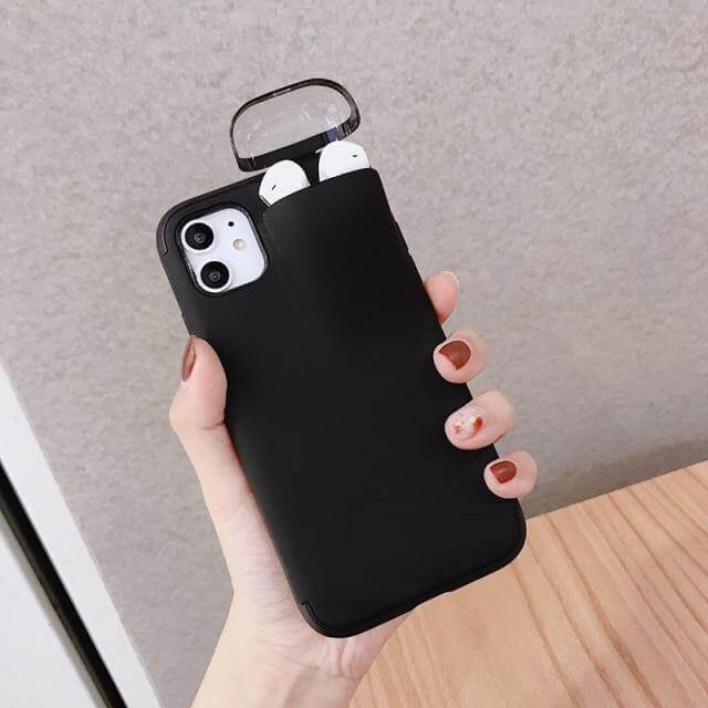 2 in 1 AirPods Storage iPhone Case