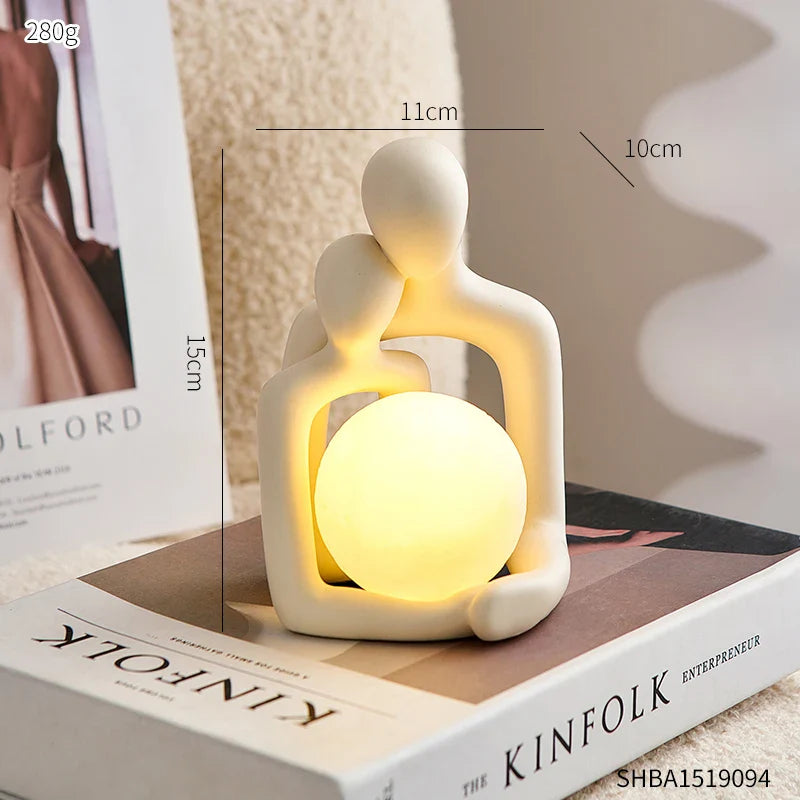 Eternal Bond Love Couple Night Decor Lamp