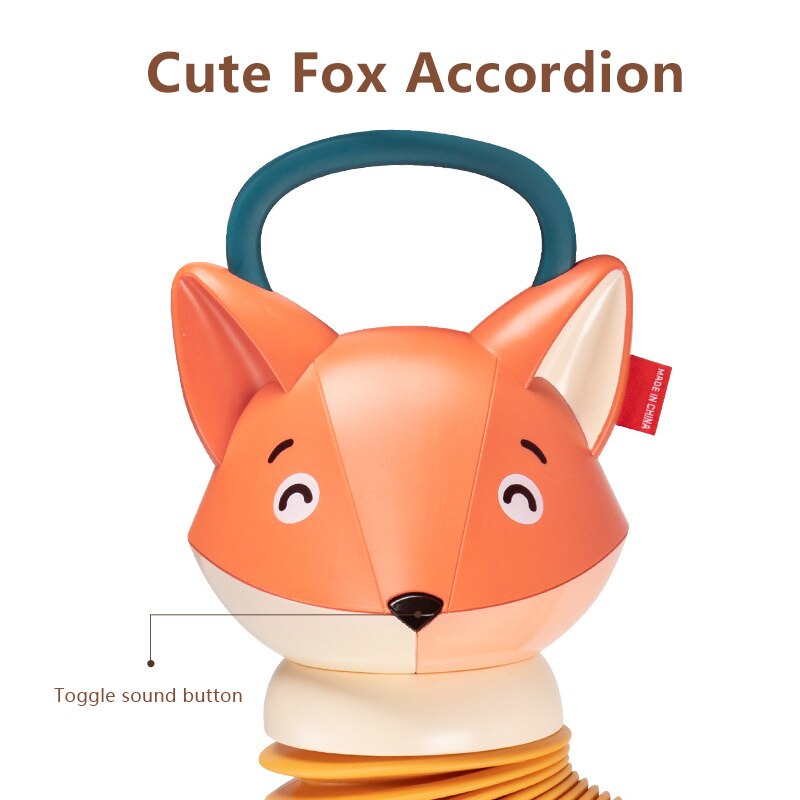 Mini Fox Accordion Baby Music Toy