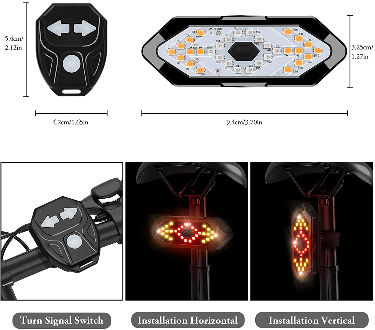 LED Wireless Bike Turn Signal