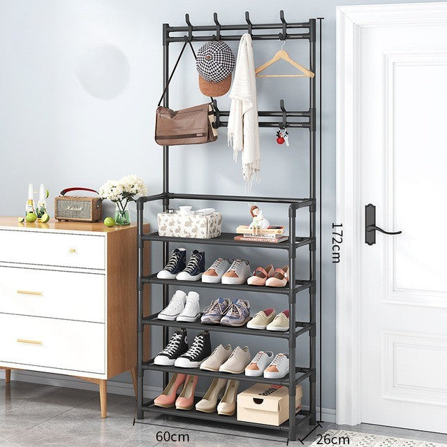 Entry Organizer Coat Hanger Elegant Shoe Rack