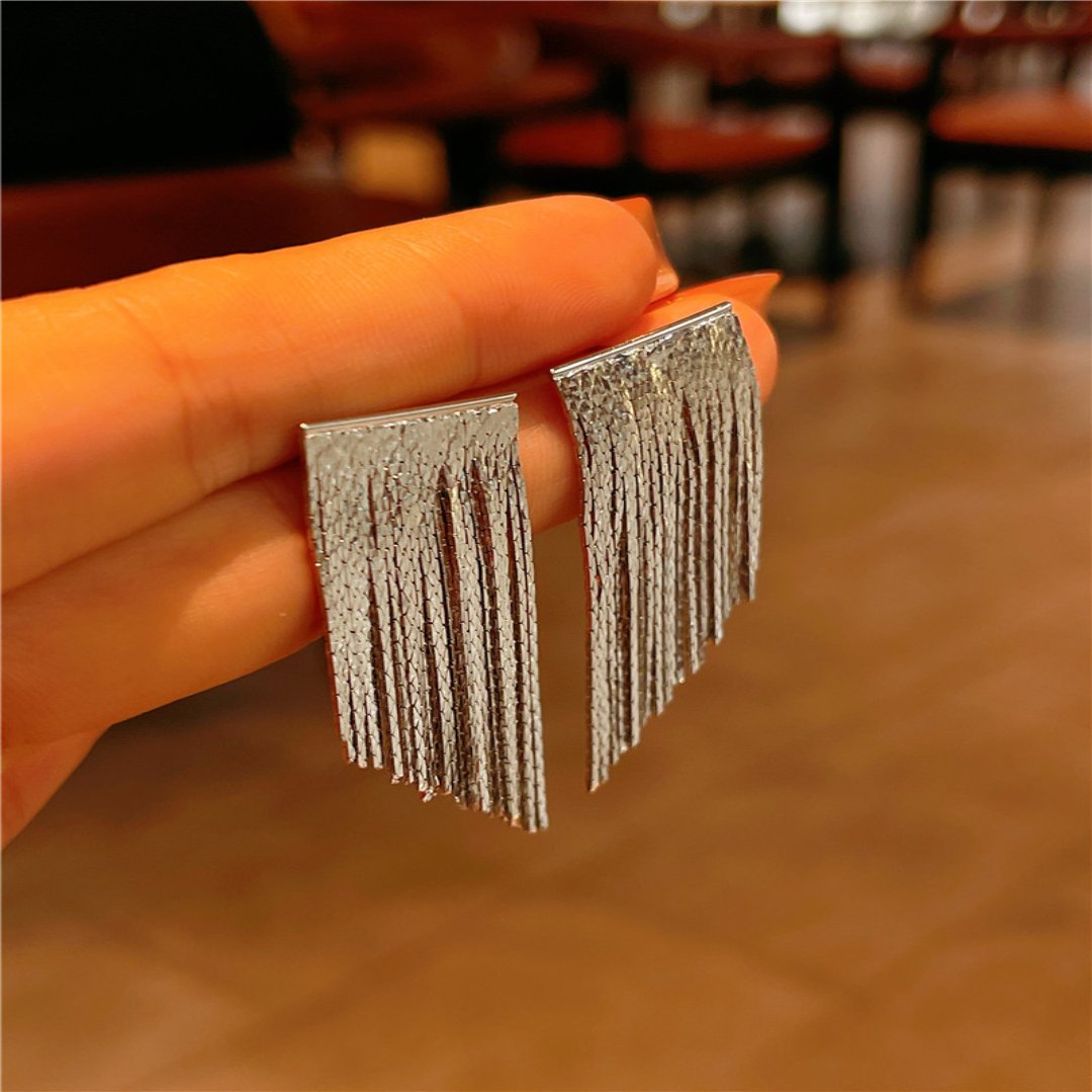 Golden Shining City Tassel Earring