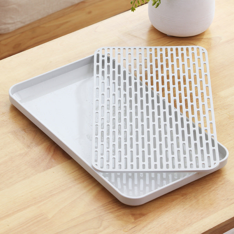 Double Layer Easy Clean Dish Drainer Tray