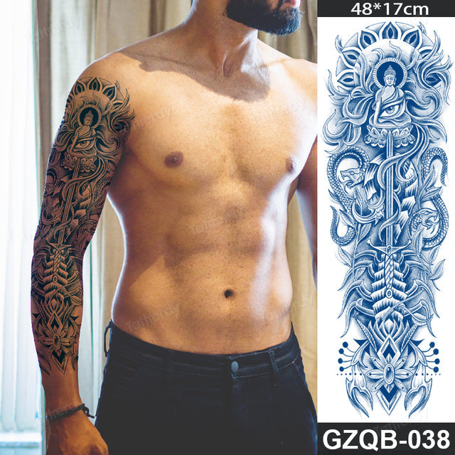 Long Lasting Full Arm Sleeve Tattoo Sticker