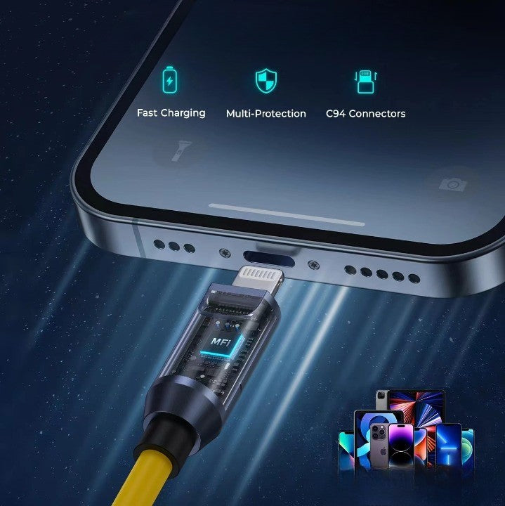 Futuristic USB Type-C Power Cable