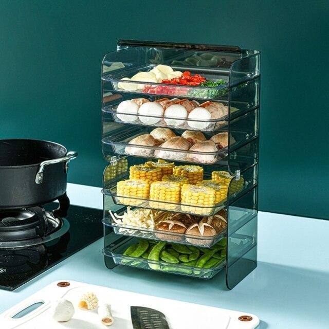 Multi-Layer Stackable Kitchen Storage Rack