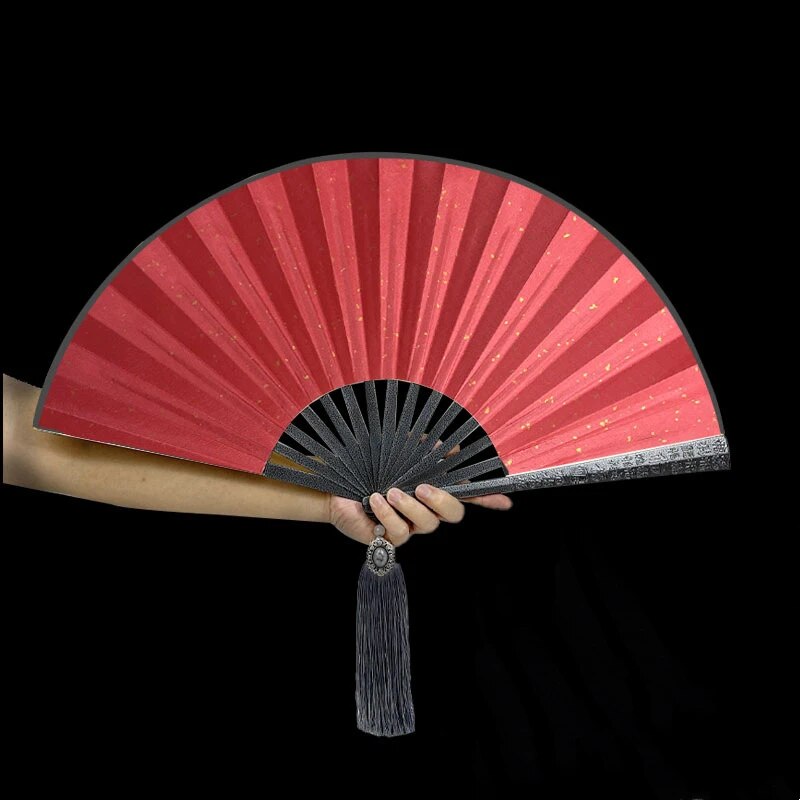 Tungsten Steel Alloy Self-Defense Folding Hand Fan