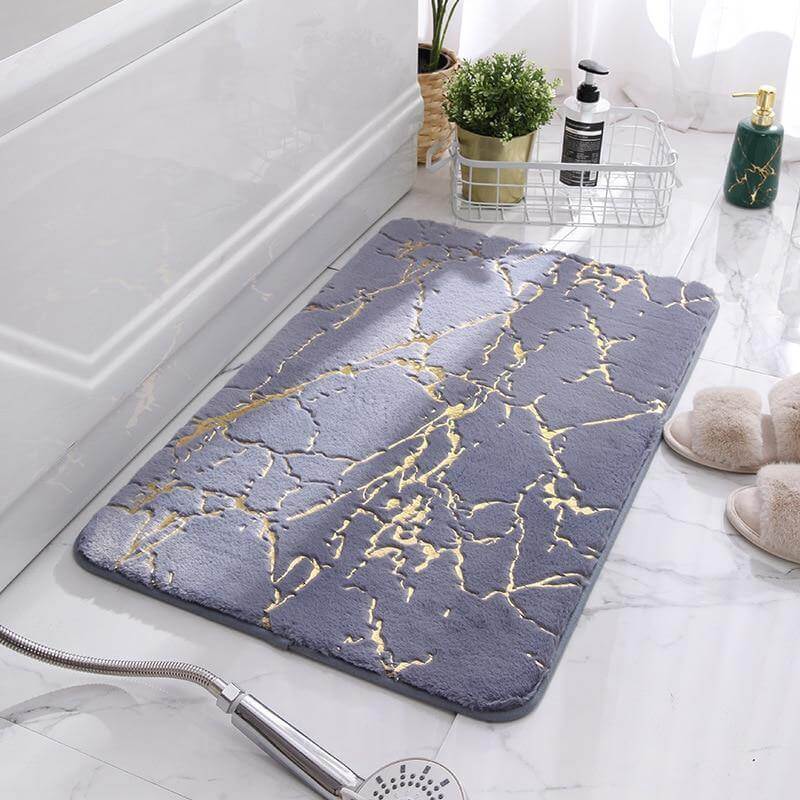 Soft Modern Non-Slip Soft Absorbent Bathroom Fluffy Mat