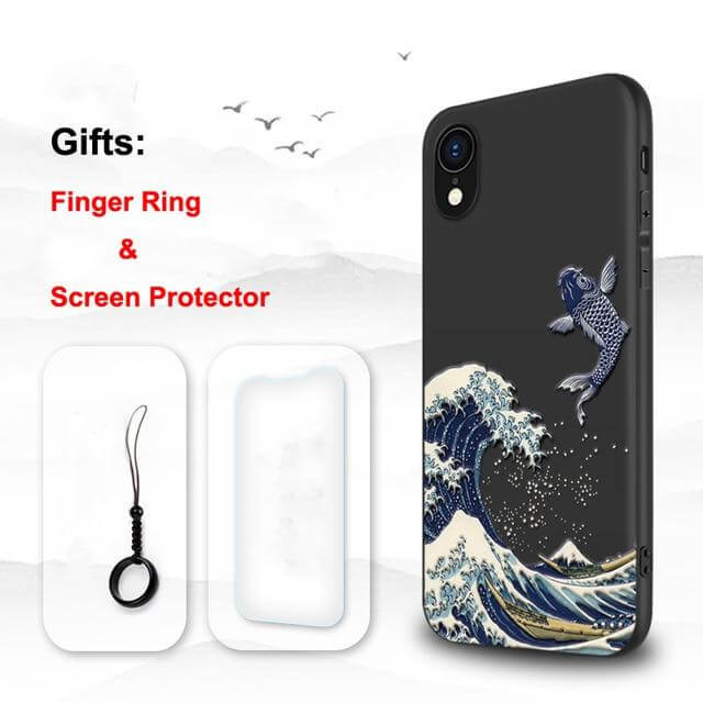 Japanese Art Matte iPhone Cases