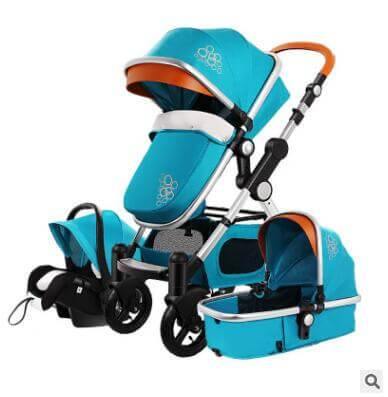 Luxury 3 in 1 Portable Higher Land-scape Carriage Foldable Baby Stroller