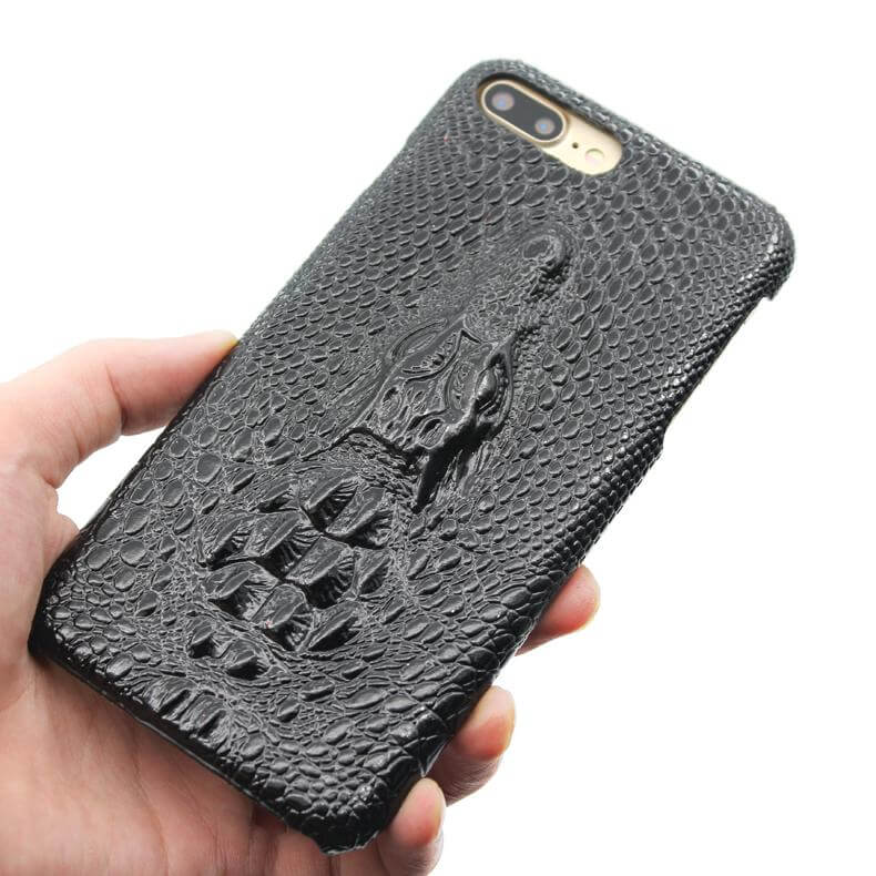 3D Crocodile Retro Hard Shell Cover Case for Iphone Models