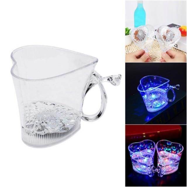 Heart Shaped Glowing Party Cup