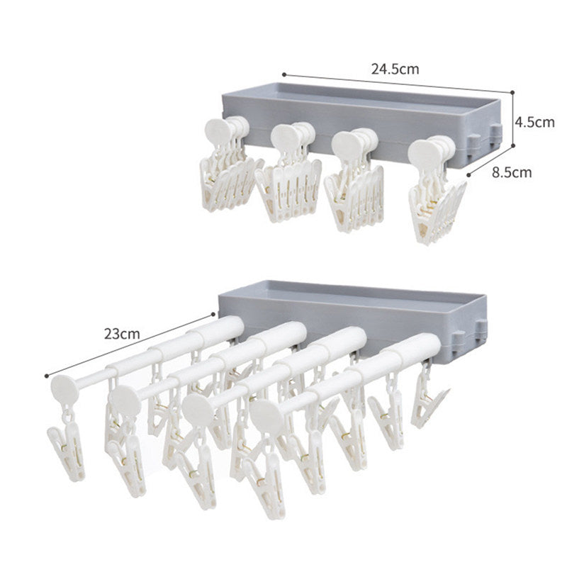 Wall-Mounted Retractable Drying Rack