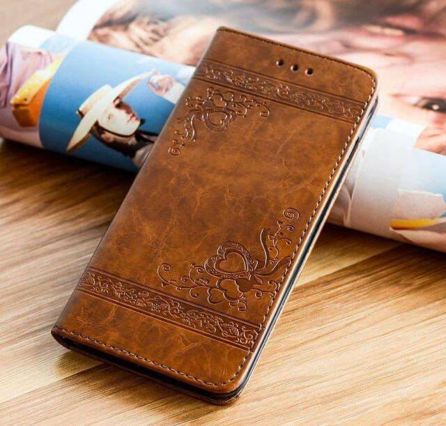 High Quality Leather Flip Cover Wallet Case for Iphone X and Other Models