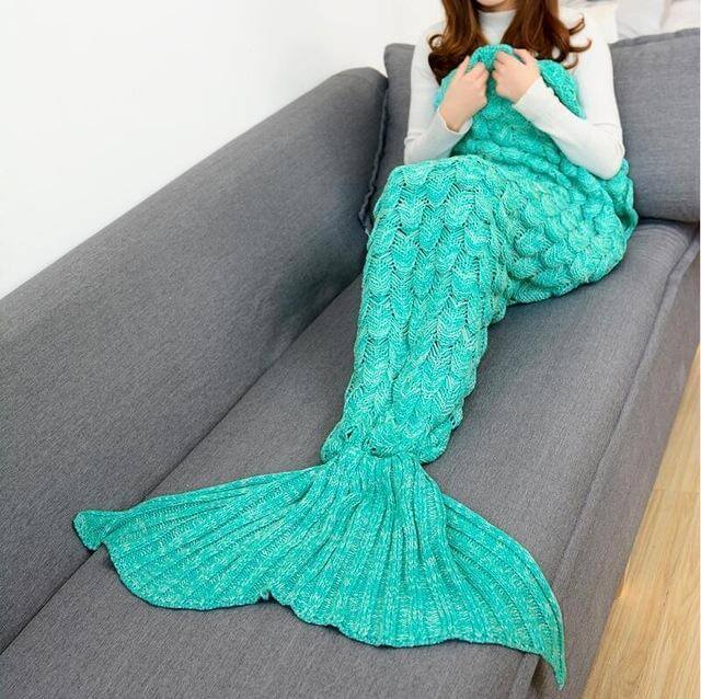 Handmade Mermaid Sleeping Blanket