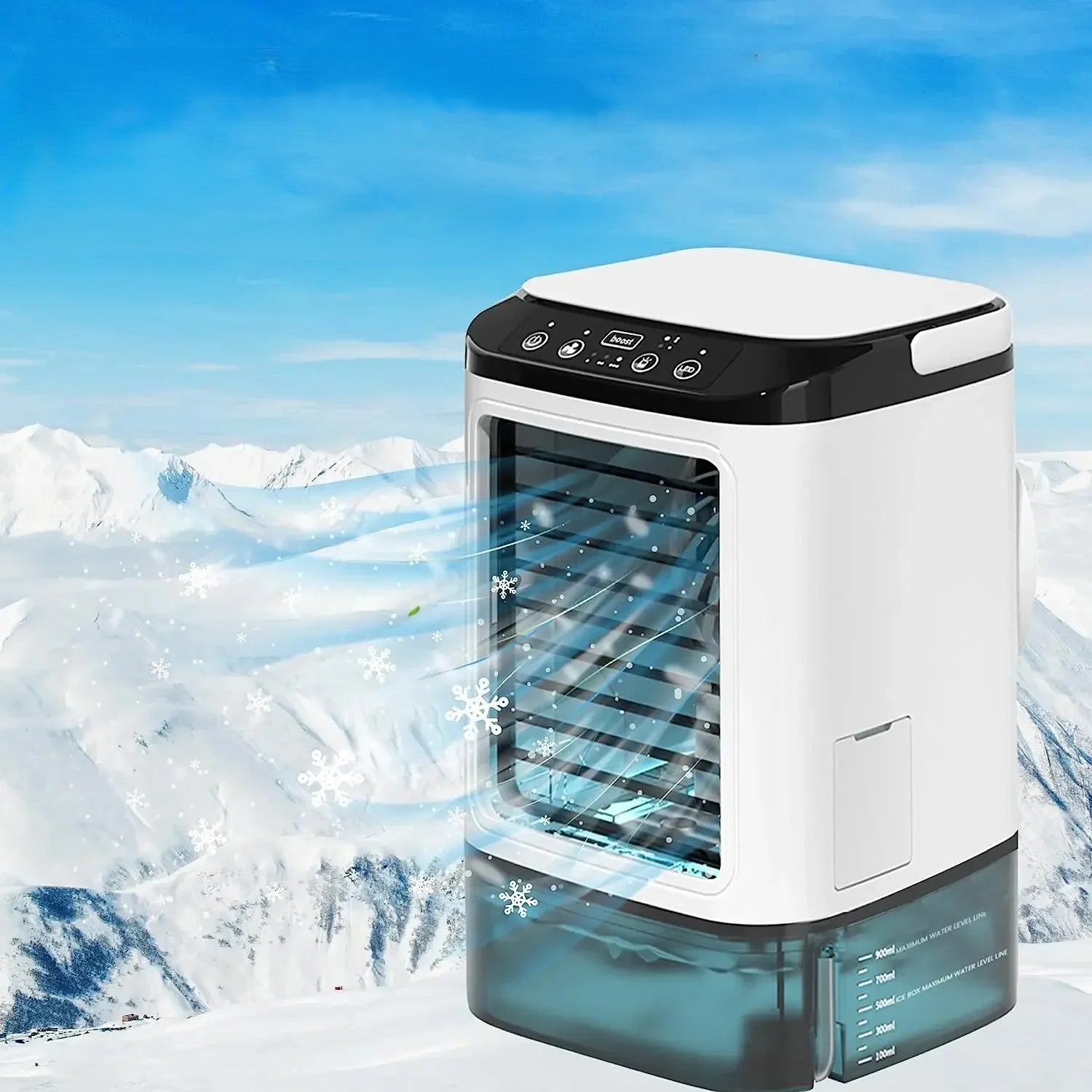 Ultrasonic Atomization Dual Spray Portable Air Conditioner