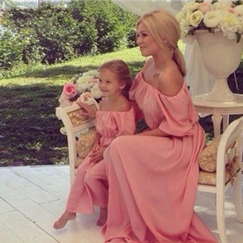 Mommy and me Long Elegant Dress