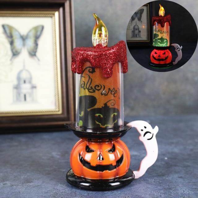 3D Pumpkin Skeleton Halloween Candle Lights