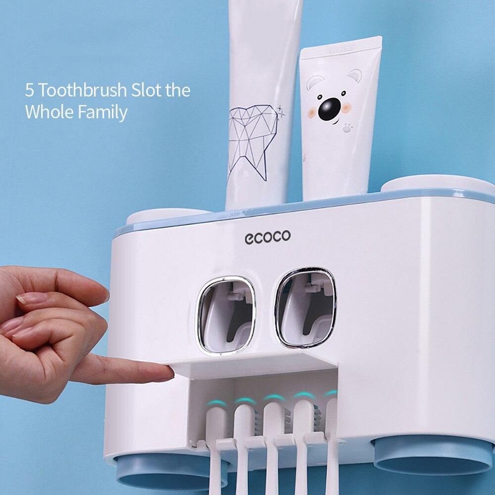 Wall-Mounted Smart Toothpaste Storage Dispenser